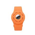 Anti-scratch Shockproof Silicone Bracelet Strap Protective Cover Case For AirTag(Orange) - 1