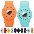 Anti-scratch Shockproof Silicone Bracelet Strap Protective Cover Case For AirTag(Orange) - 2