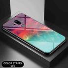 For LG G7 ThinQ Starry Sky Painted Tempered Glass TPU Shockproof Protective Case(Color Starry Sky) - 2