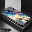For LG G7 ThinQ Starry Sky Painted Tempered Glass TPU Shockproof Protective Case(Bright Stars) - 2