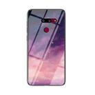 For LG G8 ThinQ Starry Sky Painted Tempered Glass TPU Shockproof Protective Case(Dream Sky) - 1