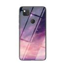 For Google Pixel 4a Starry Sky Painted Tempered Glass TPU Shockproof Protective Case(Dream Sky) - 1