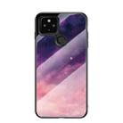 For Google Pixel 4a 5G Starry Sky Painted Tempered Glass TPU Shockproof Protective Case(Dream Sky) - 1