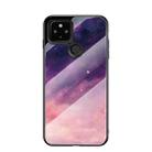 For Google Pixel 5 Starry Sky Painted Tempered Glass TPU Shockproof Protective Case(Dream Sky) - 1