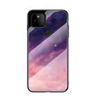 For Google Pixel 5a 5G Starry Sky Painted Tempered Glass TPU Shockproof Protective Case(Dream Sky) - 1