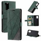 For OPPO Realme V13 5G Skin Feel Splicing Horizontal Flip Leather Case with Holder & Card Slots & Wallet & Photo Frame(Green) - 1