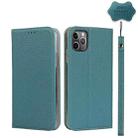 For iPhone 11 Pro Litchi Genuine Leather Phone Case (Sky Blue) - 1