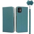 For iPhone 11 Litchi Genuine Leather Phone Case (Sky Blue) - 1