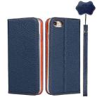 For iPhone SE 2022 / SE 2020 / 8 / 7 Litchi Genuine Leather Phone Case(Dark Blue) - 1