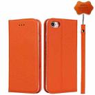 For iPhone SE 2022 / SE 2020 / 8 / 7 Litchi Genuine Leather Phone Case(Orange) - 1