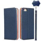 Litchi Genuine Leather Phone Case For iPhone 6 & 6s(Dark Blue) - 1