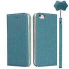 Litchi Genuine Leather Phone Case For iPhone 6 & 6s(Sky Blue) - 1