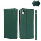 For iPhone XR Litchi Genuine Leather Phone Case(Green) - 1