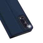 For vivo Y72 5G DUX DUCIS Skin Pro Series Horizontal Flip PU + TPU Leather Case, with Holder & Card Slots(Blue) - 3