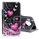 For Huawei Mate 30 Colored Drawing Pattern Horizontal Flip PU Leather Case with Holder & Card Slots & Wallet & Lanyard(Little Heart) - 1