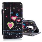 For Huawei Nova 5i Pro Colored Drawing Pattern Horizontal Flip PU Leather Case with Holder & Card Slots & Wallet & Lanyard(Color Heart) - 1