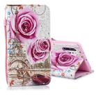 For Galaxy Note 10 Pro Colored Drawing Pattern Horizontal Flip PU Leather Case with Holder & Card Slots & Wallet & Lanyard(Rose Tower) - 1