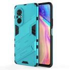 For Honor 50 SE / Huawei nova 9 SE Punk Armor 2 in 1 PC + TPU Shockproof Case with Invisible Holder(Blue) - 1