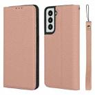 For Samsung Galaxy S21 5G Litchi Genuine Leather Phone Case(Rose Gold) - 1