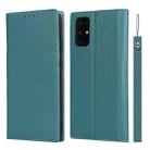 For Samsung Galaxy S20 Plus Litchi Genuine Leather Phone Case(Sky Blue) - 1