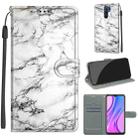 For Xiaomi Redmi 9 Voltage Coloured Drawing Magnetic Clasp Horizontal Flip PU Leather Case with Holder & Card Slots(C01 White Marble) - 1