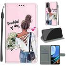 For Xiaomi Redmi 9 Power/Note 9 4G Voltage Coloured Drawing Magnetic Clasp Horizontal Flip PU Leather Case with Holder & Card Slots(C09 Hug Flower) - 1