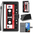 For Xiaomi Redmi 9 Power/Note 9 4G Voltage Coloured Drawing Magnetic Clasp Horizontal Flip PU Leather Case with Holder & Card Slots(C10 Black Red Tape) - 1
