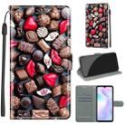 For Xiaomi Redmi 9A Voltage Coloured Drawing Magnetic Clasp Horizontal Flip PU Leather Case with Holder & Card Slots(C06 Red Lip Chocolate) - 1