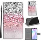 For Xiaomi Redmi 9A Voltage Coloured Drawing Magnetic Clasp Horizontal Flip PU Leather Case with Holder & Card Slots(C13 Silver Pink Glitter) - 1