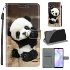 For Xiaomi Redmi 9A Voltage Coloured Drawing Magnetic Clasp Horizontal Flip PU Leather Case with Holder & Card Slots(C18 Wood Board Panda) - 1