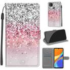 For Xiaomi Redmi 9C Voltage Coloured Drawing Magnetic Clasp Horizontal Flip PU Leather Case with Holder & Card Slots(C13 Silver Pink Glitter) - 1