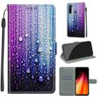 For Xiaomi Redmi Note 8 Voltage Coloured Drawing Magnetic Clasp Horizontal Flip PU Leather Case with Holder & Card Slots(C05 Purple Blue Water Drops) - 1