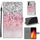 For Xiaomi Redmi Note 8 Voltage Coloured Drawing Magnetic Clasp Horizontal Flip PU Leather Case with Holder & Card Slots(C13 Silver Pink Glitter) - 1