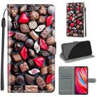 For Xiaomi Redmi Note 8 Pro Voltage Coloured Drawing Magnetic Clasp Horizontal Flip PU Leather Case with Holder & Card Slots(C06 Red Lip Chocolate) - 1