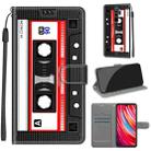 For Xiaomi Redmi Note 8 Pro Voltage Coloured Drawing Magnetic Clasp Horizontal Flip PU Leather Case with Holder & Card Slots(C10 Black Red Tape) - 1