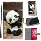 For Xiaomi Redmi Note 8 Pro Voltage Coloured Drawing Magnetic Clasp Horizontal Flip PU Leather Case with Holder & Card Slots(C18 Wood Board Panda) - 1