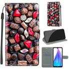 For Xiaomi Redmi Note 8T Voltage Coloured Drawing Magnetic Clasp Horizontal Flip PU Leather Case with Holder & Card Slots(C06 Red Lip Chocolate) - 1
