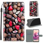 For Xiaomi Redmi Note 10 4G/Note 10S Voltage Coloured Drawing Magnetic Clasp Horizontal Flip PU Leather Case with Holder & Card Slots(C06 Red Lip Chocolate) - 1