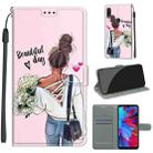 For Xiaomi Redmi Note 7 Voltage Coloured Drawing Magnetic Clasp Horizontal Flip PU Leather Case with Holder & Card Slots(C09 Hug Flower) - 1