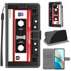 For Xiaomi Redmi Note 9 5G/ 9T Voltage Coloured Drawing Magnetic Clasp Horizontal Flip PU Leather Case with Holder & Card Slots(C10 Black Red Tape) - 1