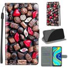 For Xiaomi Redmi Note 9S/9 Pro Voltage Coloured Drawing Magnetic Clasp Horizontal Flip PU Leather Case with Holder & Card Slots(C06 Red Lip Chocolate) - 1