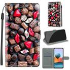 For Xiaomi Redmi Note 10 Pro Max/10 Pro Voltage Coloured Drawing Magnetic Clasp Horizontal Flip PU Leather Case with Holder & Card Slots(C06 Red Lip Chocolate) - 1