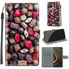 For Xiaomi Poco M3 Voltage Coloured Drawing Magnetic Clasp Horizontal Flip PU Leather Case with Holder & Card Slots(C06 Red Lip Chocolate) - 1