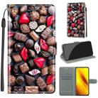For Xiaomi Poco X3 NFC Voltage Coloured Drawing Magnetic Clasp Horizontal Flip PU Leather Case with Holder & Card Slots(C06 Red Lip Chocolate) - 1