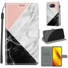 For Xiaomi Poco X3 NFC Voltage Coloured Drawing Magnetic Clasp Horizontal Flip PU Leather Case with Holder & Card Slots(C07 Pink White Black) - 1