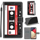 For Samsung Galaxy A02s / M02s Voltage Colored Drawing Magnetic Clasp Horizontal Flip PU Leather Case with Holder & Card Slots(C10 Black Red Tape) - 1