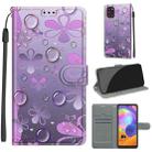 For Samsung Galaxy A31 Voltage Colored Drawing Magnetic Clasp Horizontal Flip PU Leather Case with Holder & Card Slots(C16 Water Drop Six Petal Flower) - 1