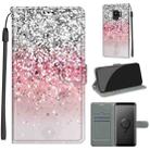 For Samsung Galaxy S9 Voltage Colored Drawing Magnetic Clasp Horizontal Flip PU Leather Case with Holder & Card Slots(C13 Silver Pink Glitter) - 1