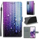 For Samsung Galaxy S20 Voltage Colored Drawing Magnetic Clasp Horizontal Flip PU Leather Case with Holder & Card Slots(C05 Purple Blue Water Drops) - 1