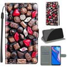 For Huawei P Smart Z / Y9 Prime / 9X / 9X Pro Voltage Colored Drawing Magnetic Clasp Horizontal Flip PU Leather Case with Holder & Card Slots(C06 Red Lip Chocolate) - 1